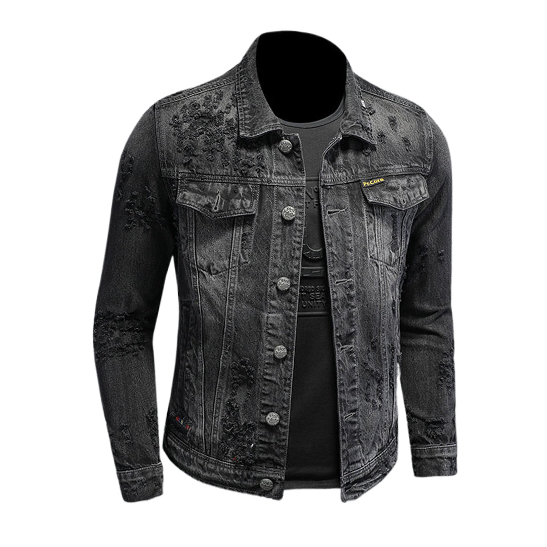 New-DSQ2 Black Denim Jacket