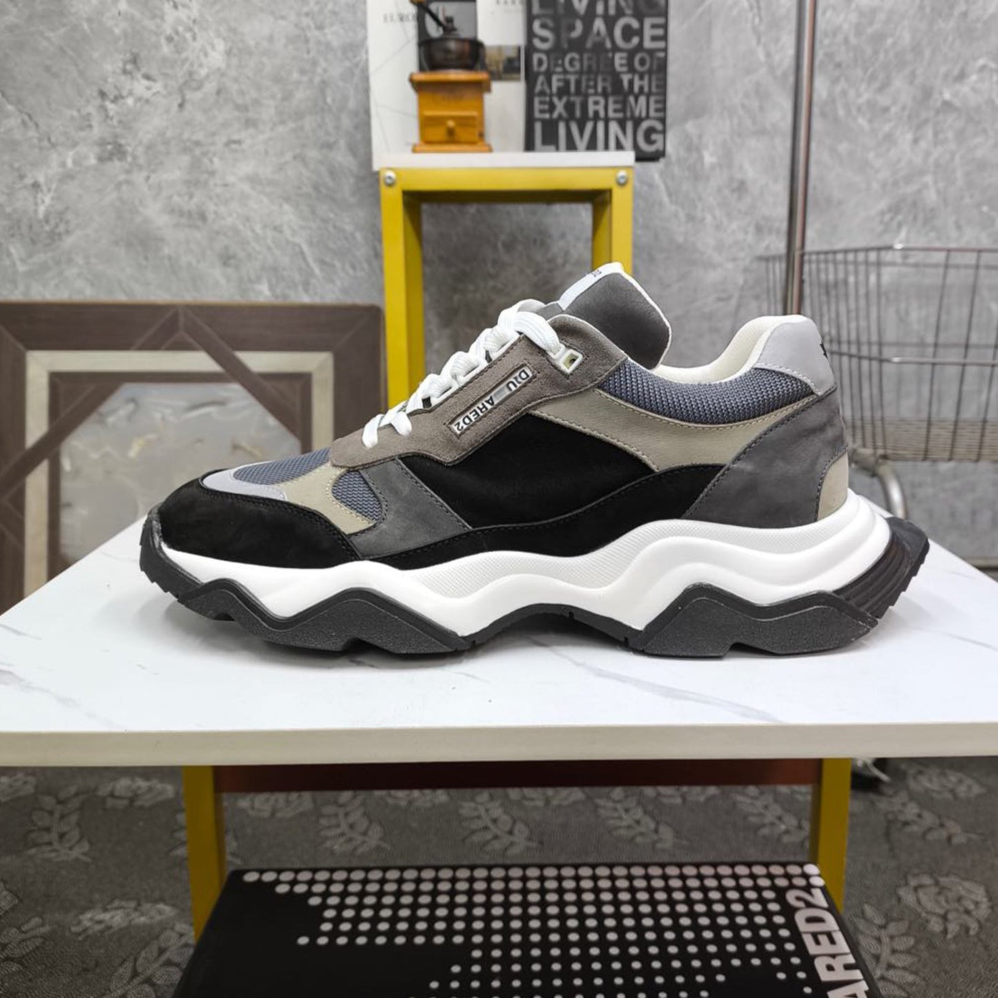 NEW-DSQ2 Leather sneakers