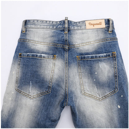 New-DSQ2 Personality elastic personality jeans