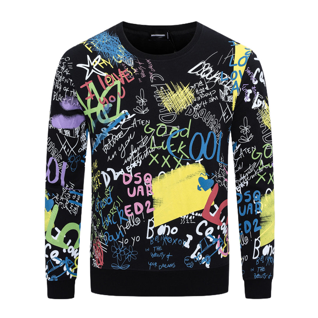 New-DSQ2 24ss Printing Sweatshirt