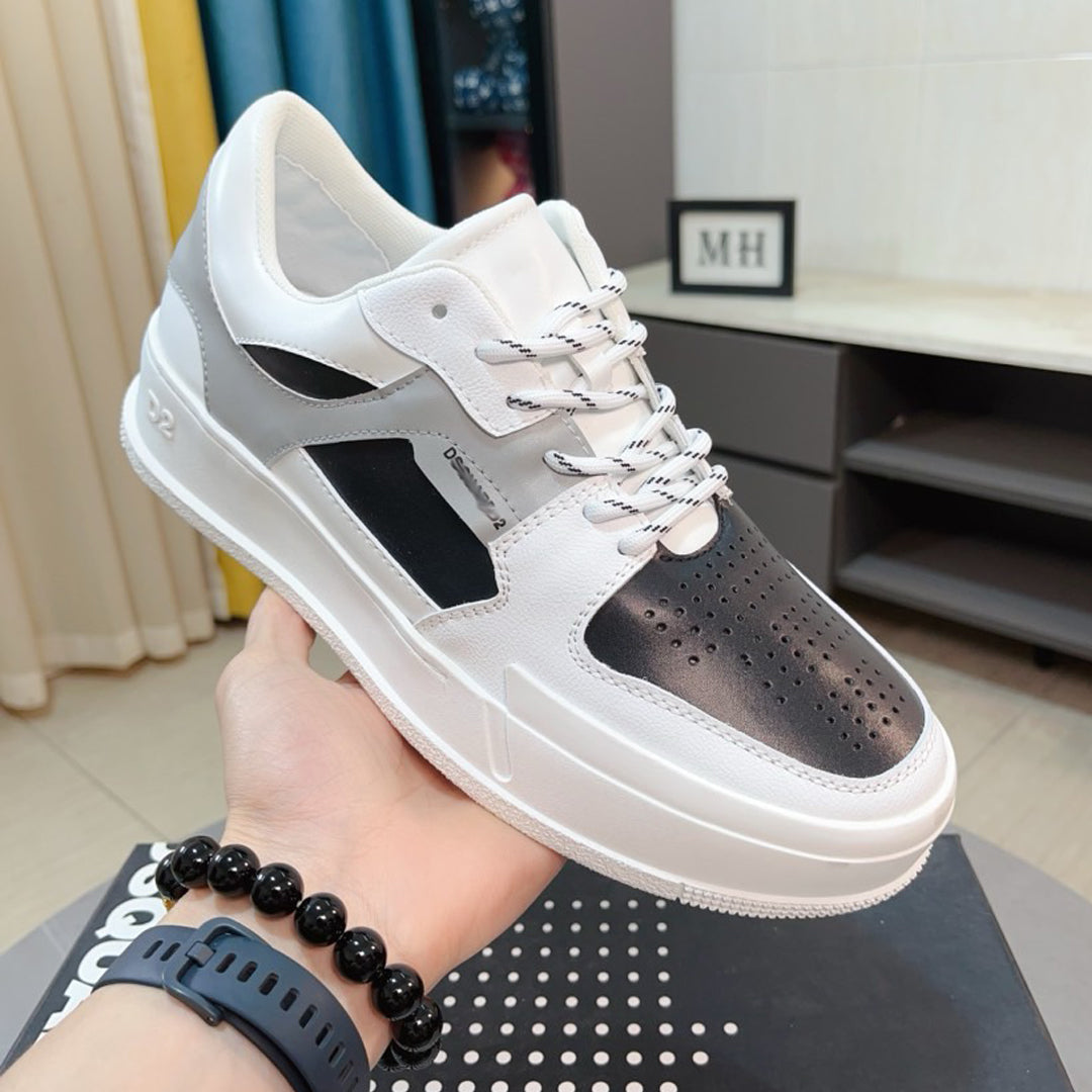 NEW-DSQ2 Leather sneakers