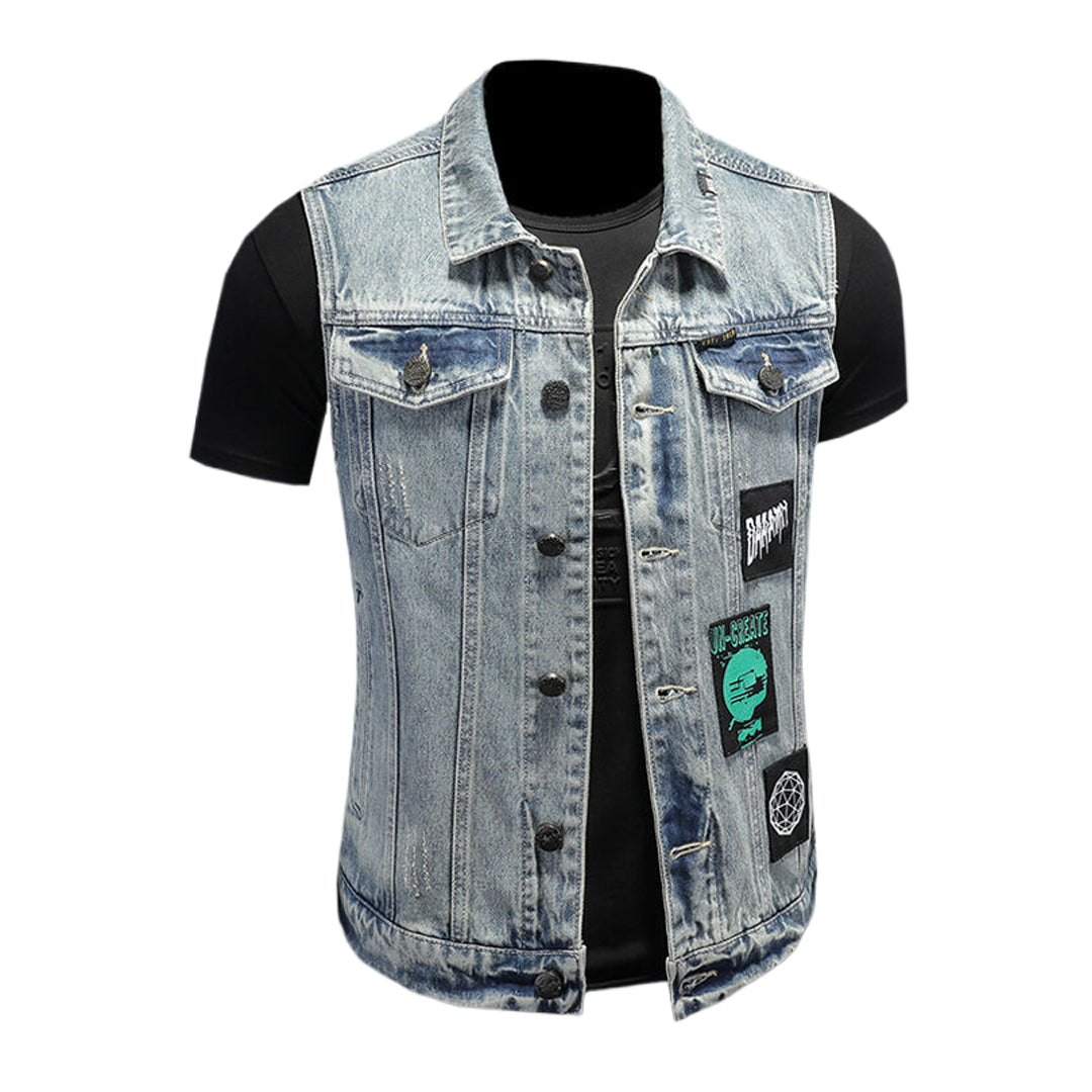 New-DSQ2 24ss cowboy Denim vest