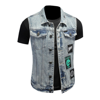 New-DSQ2 24ss cowboy Denim vest
