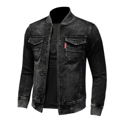 New-DSQ2 2024ss Black Thick Denim Jacket