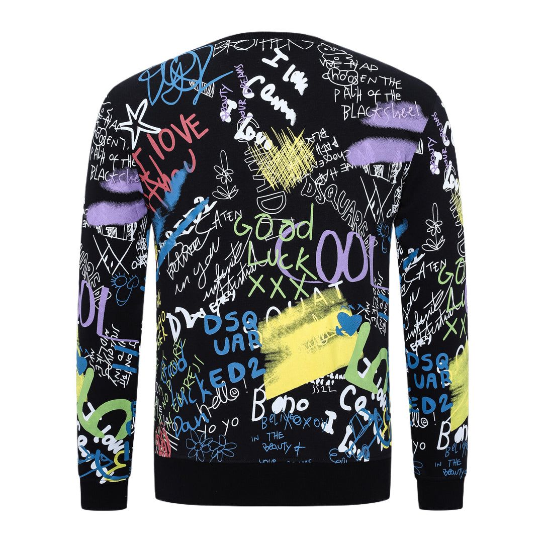 New-DSQ2 24ss Printing Sweatshirt