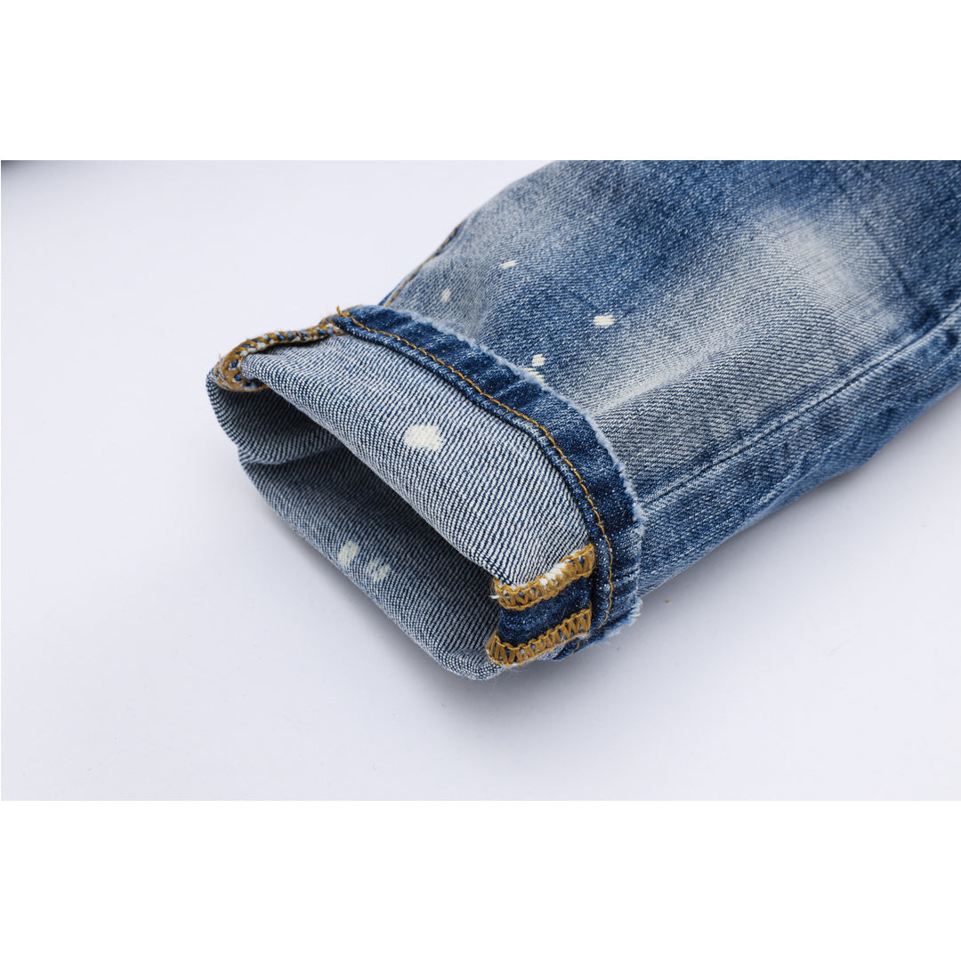 New-DSQ2 Personality elastic personality jeans