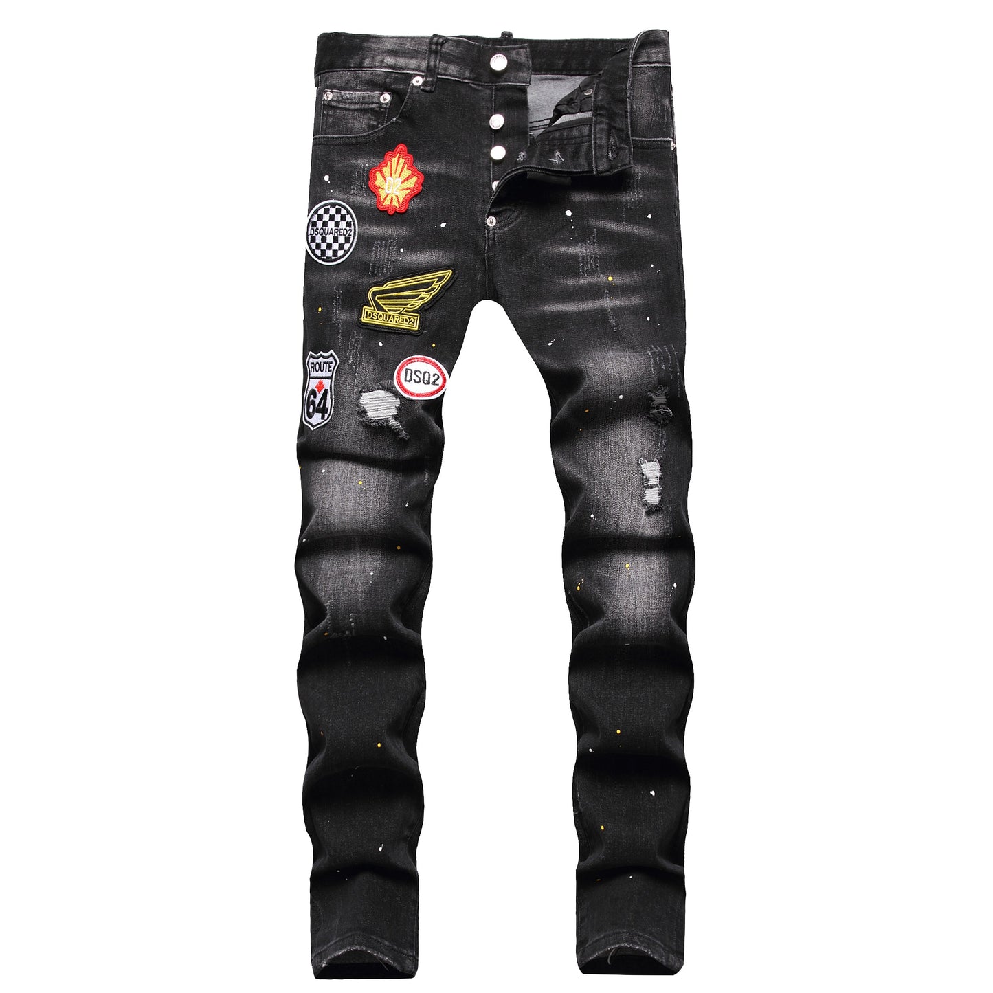 New-DSQ2 Personality Holes Jeans