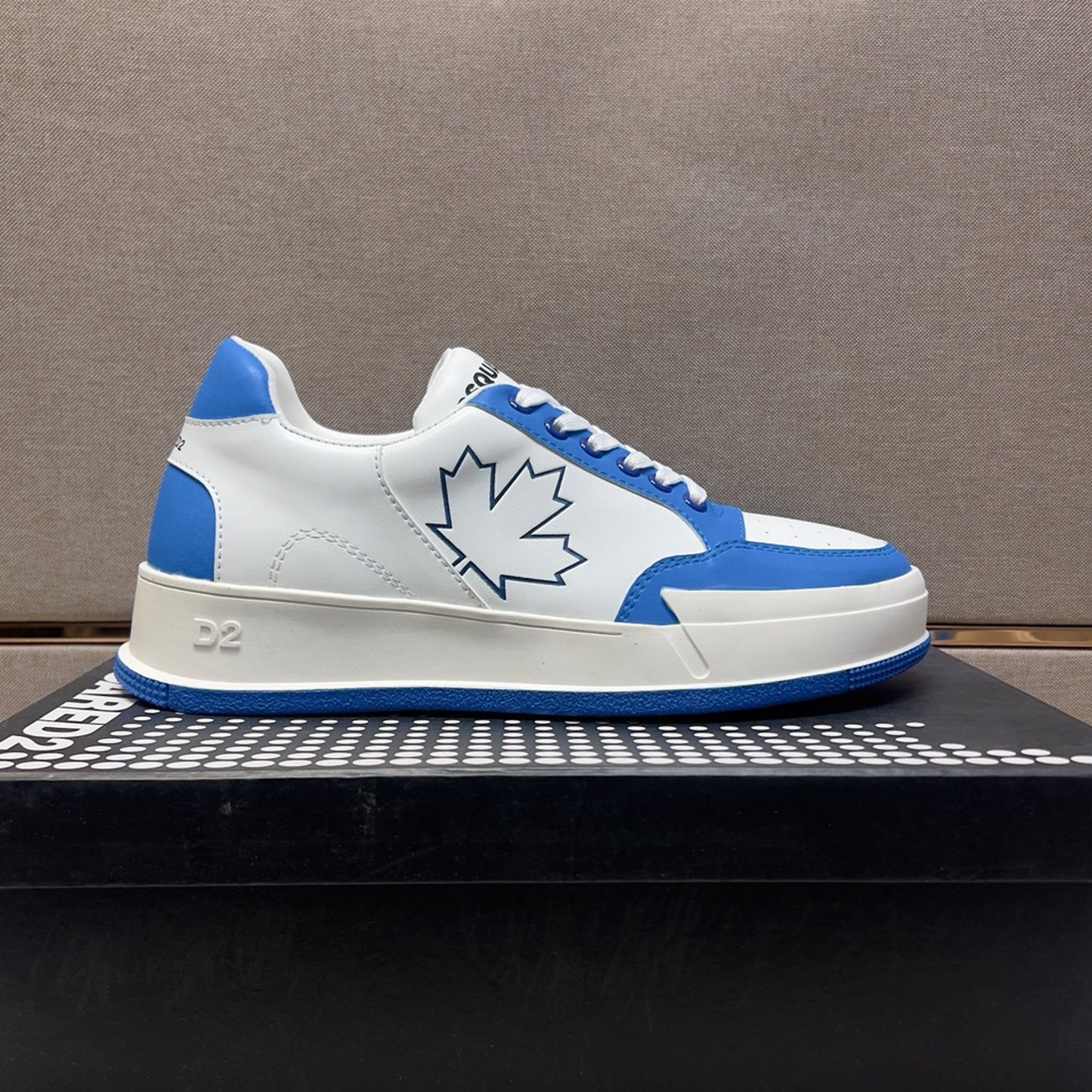 NEW-DSQ2 Leather sneakers