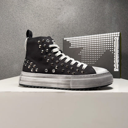 NEW-DSQ2 Rivets High-top shoes
