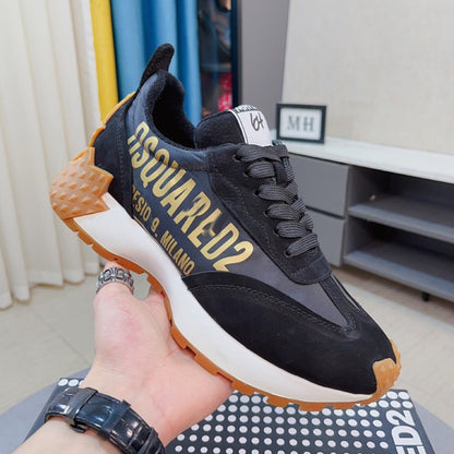 NEW-DSQ2 25ss Leather sneakers