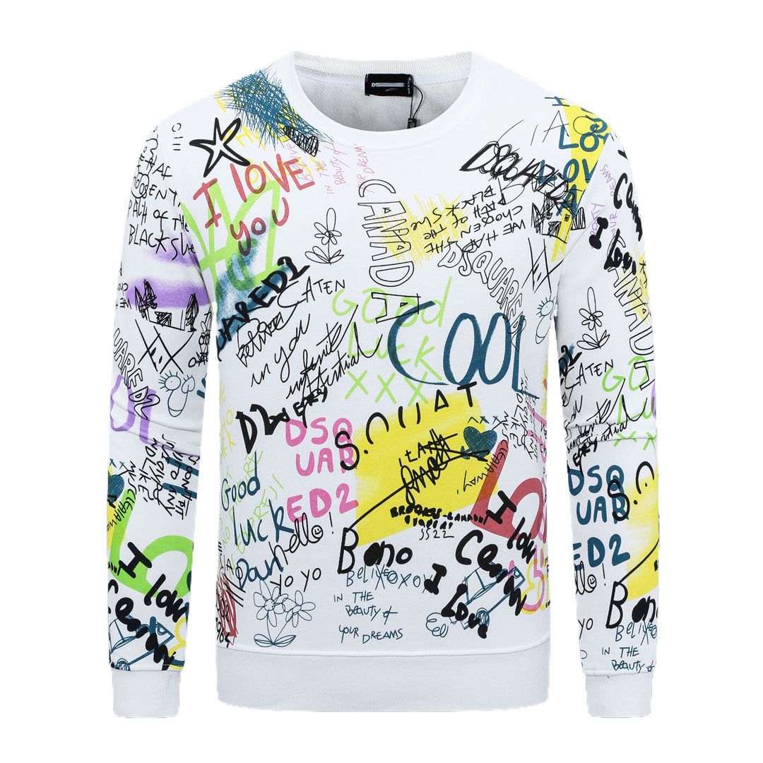 New-DSQ2 24ss Printing Sweatshirt