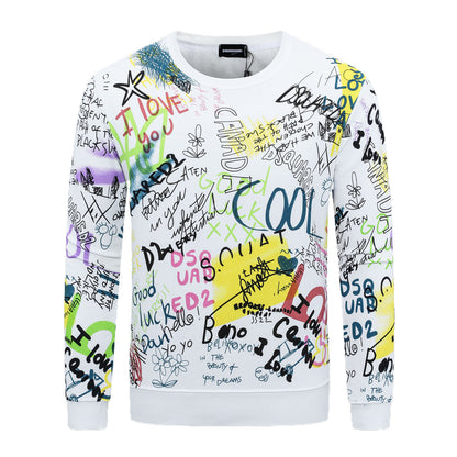 New-DSQ2 24ss Printing Sweatshirt