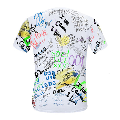 New-D2 Graffiti 2024ss T-shirt