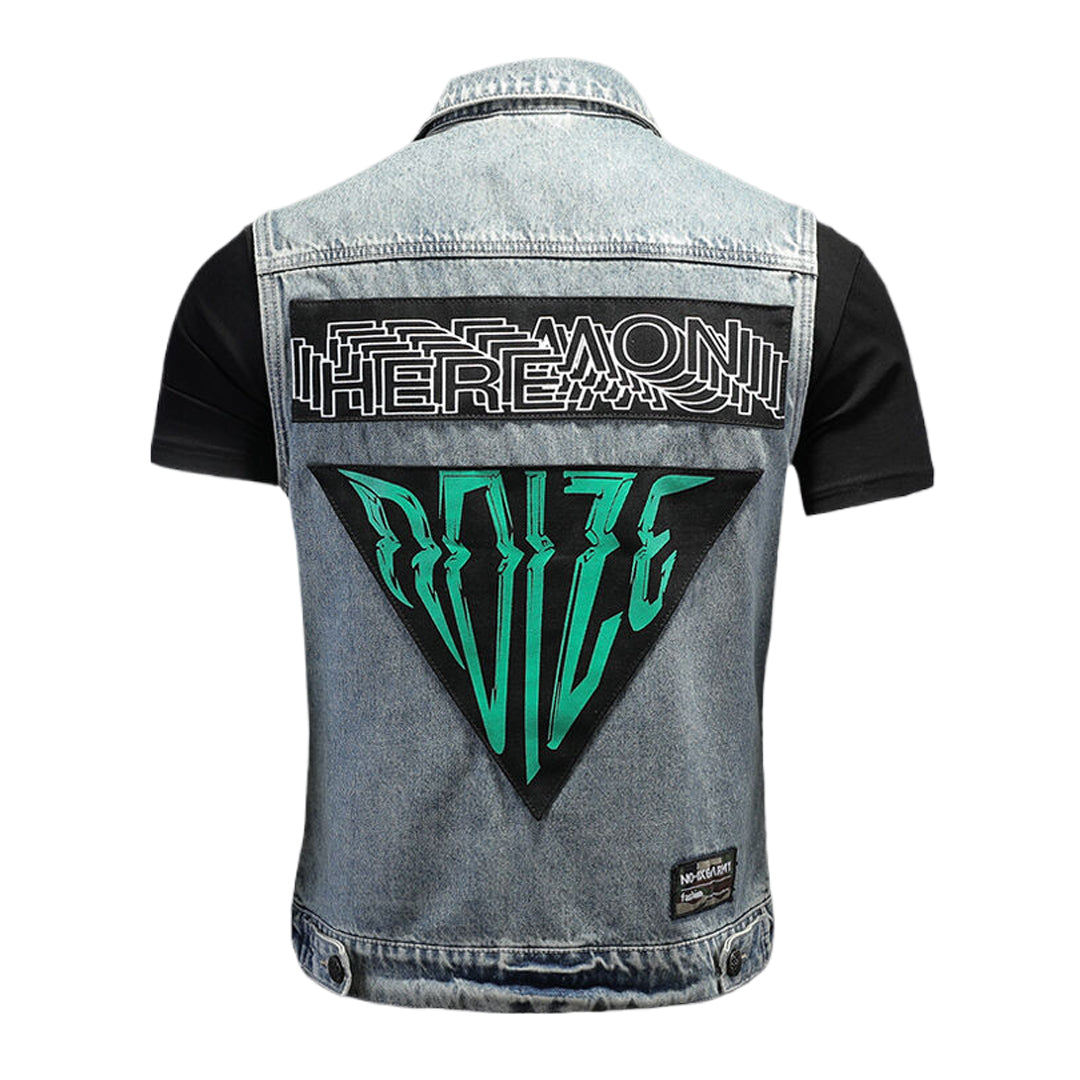 New-DSQ2 24ss cowboy Denim vest