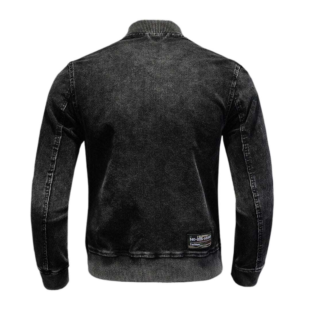 New-DSQ2 2024ss Black Thick Denim Jacket