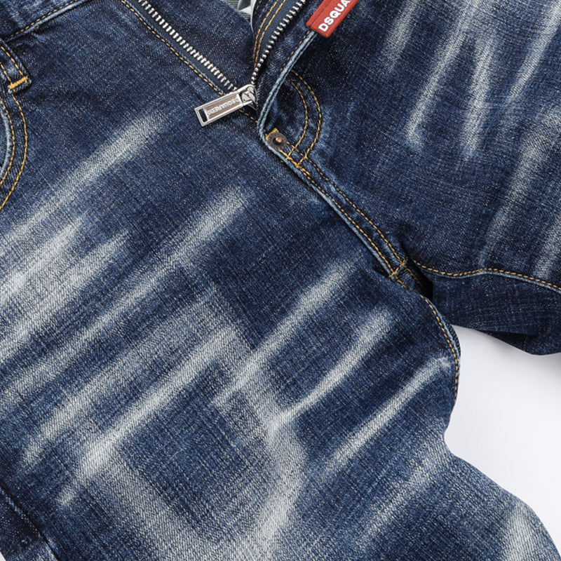 New-DSQ2 Graffiti Blue Jeans