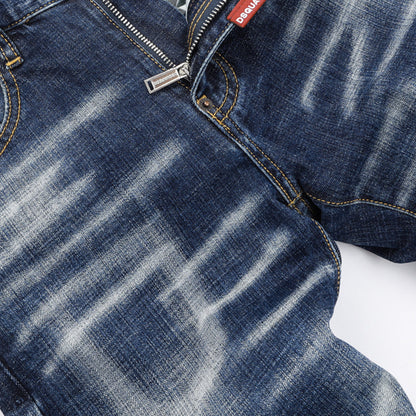 New-DSQ2 Graffiti Blue Jeans