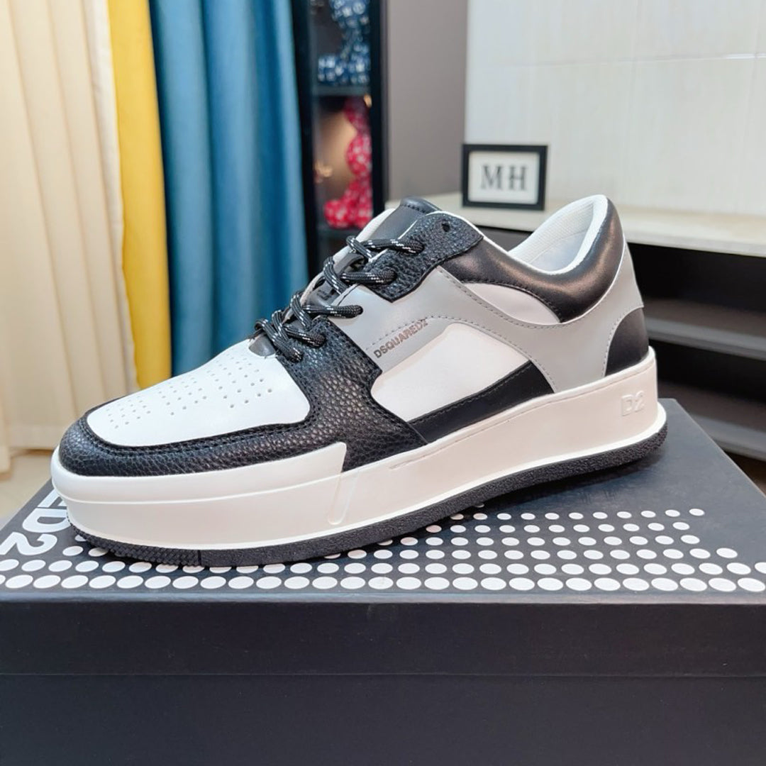 NEW-DSQ2 Leather sneakers