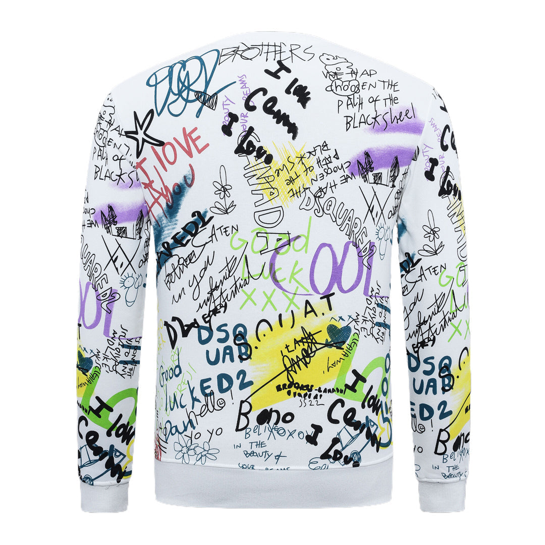 New-DSQ2 24ss Printing Sweatshirt