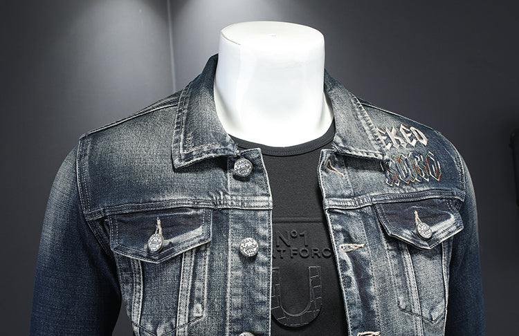 New-DSQ2 Black Denim Jacket