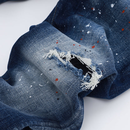 New-DSQ2 Graffiti Blue Jeans