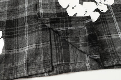 Denim Tears kapok Flower Pattern Long Sleeved Shirt