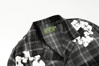 Denim Tears kapok Flower Pattern Long Sleeved Shirt