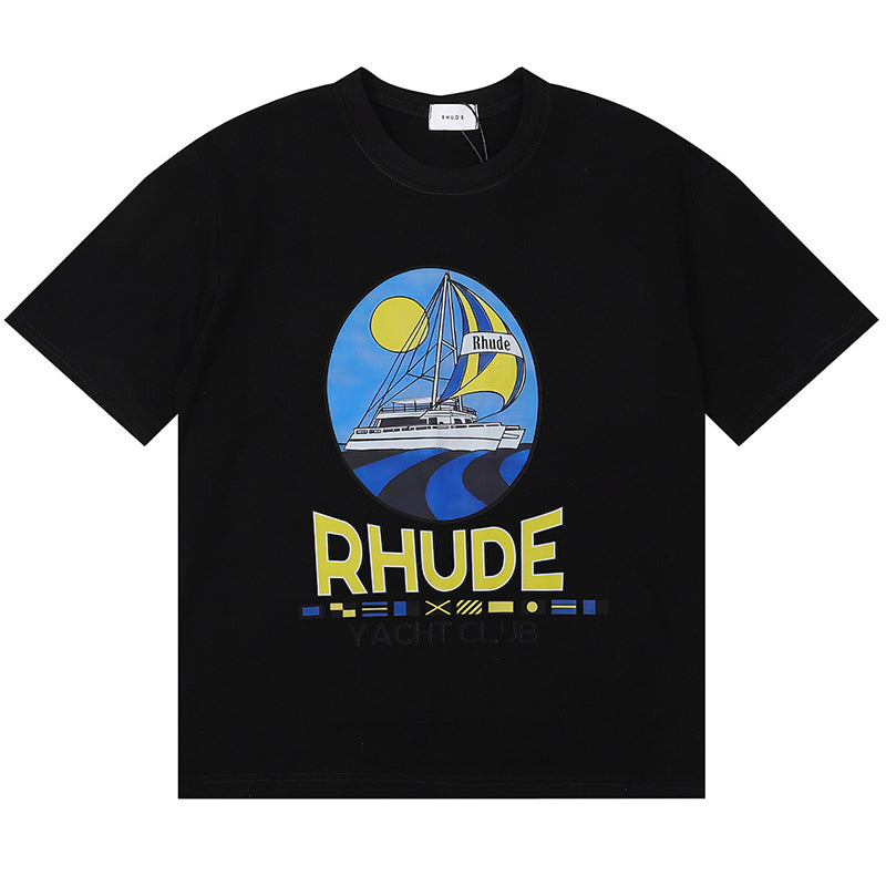 RHUDE Yacht Club Cotton T-shirt