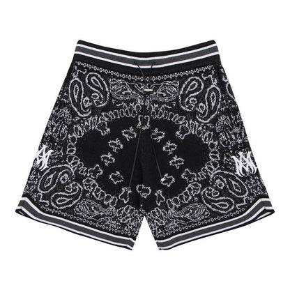 AMIRI Bandana Print B-Ball Drawstring Shorts