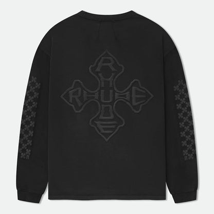 RHUDE Raised-Logo Cotton Sweatshirt