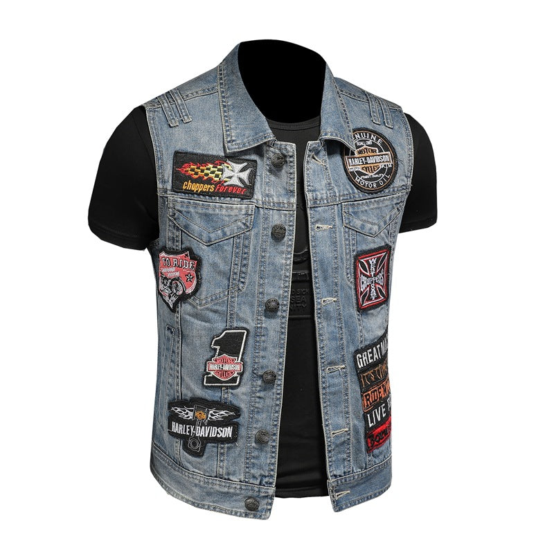 New-DSQ2 24ss cowboy Denim vest