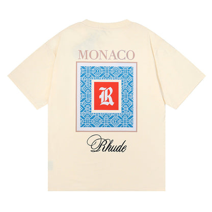 RHUDE Moroccan LOGO print T-Shirt