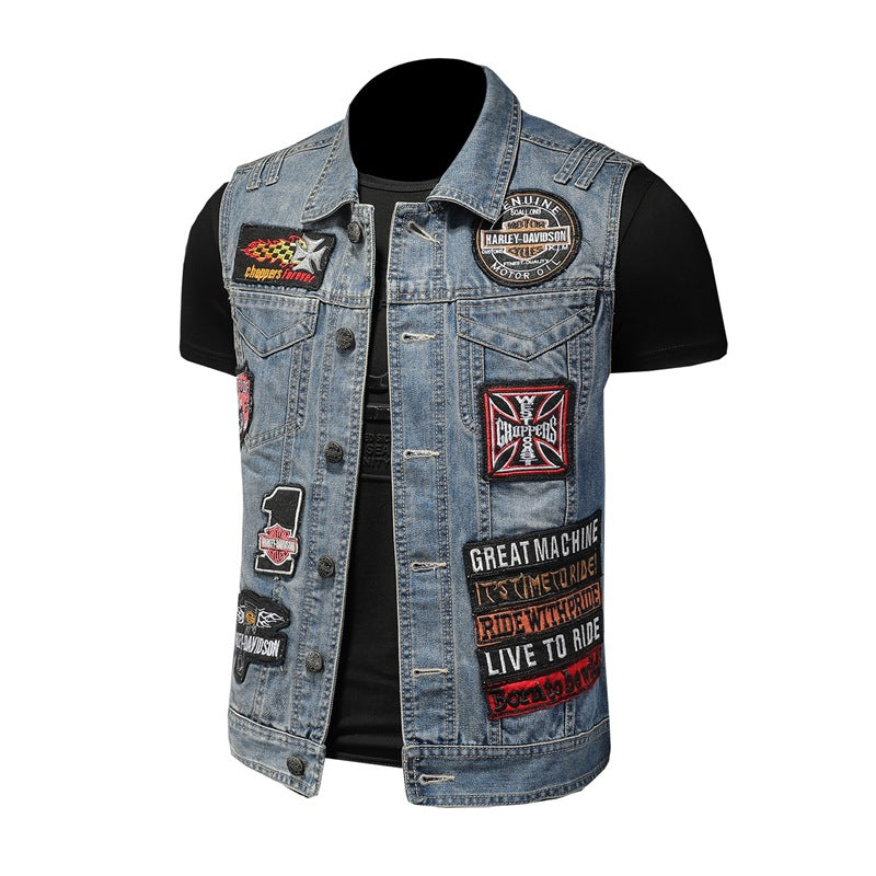 New-DSQ2 24ss cowboy Denim vest