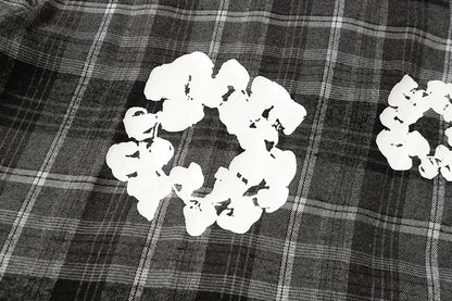 Denim Tears kapok Flower Pattern Long Sleeved Shirt