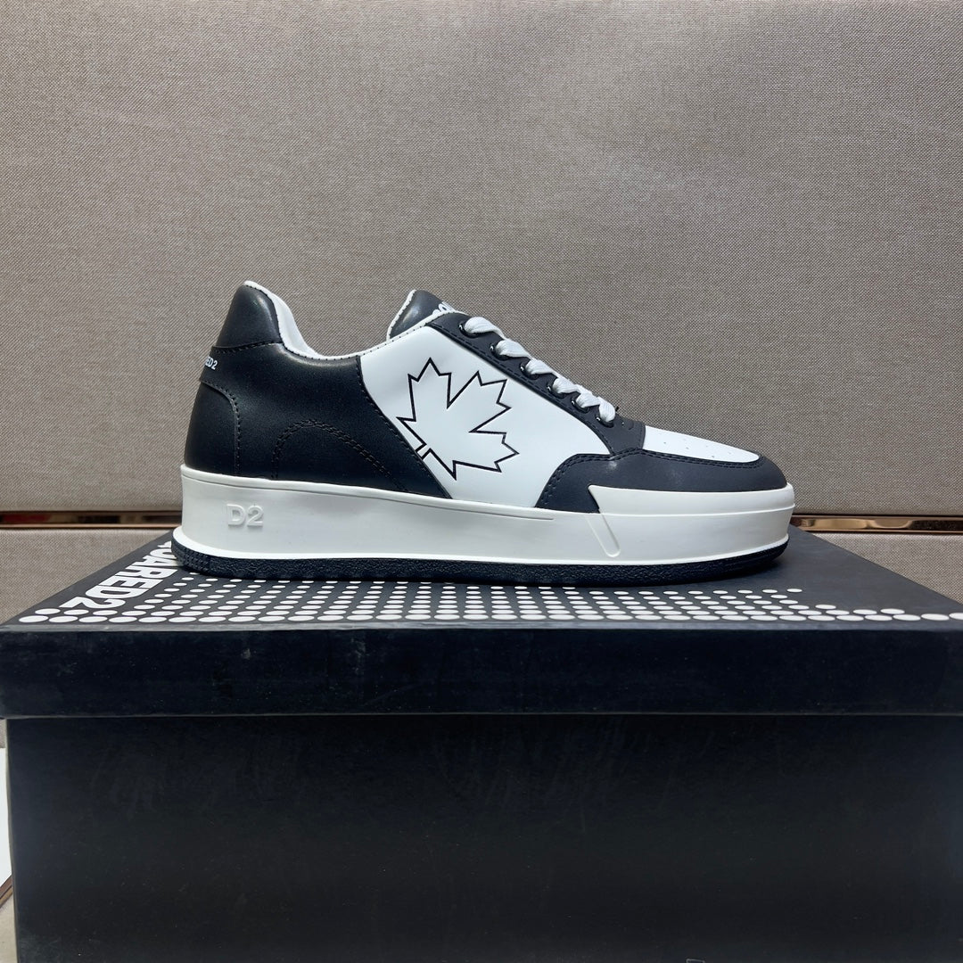 NEW-DSQ2 Leather sneakers