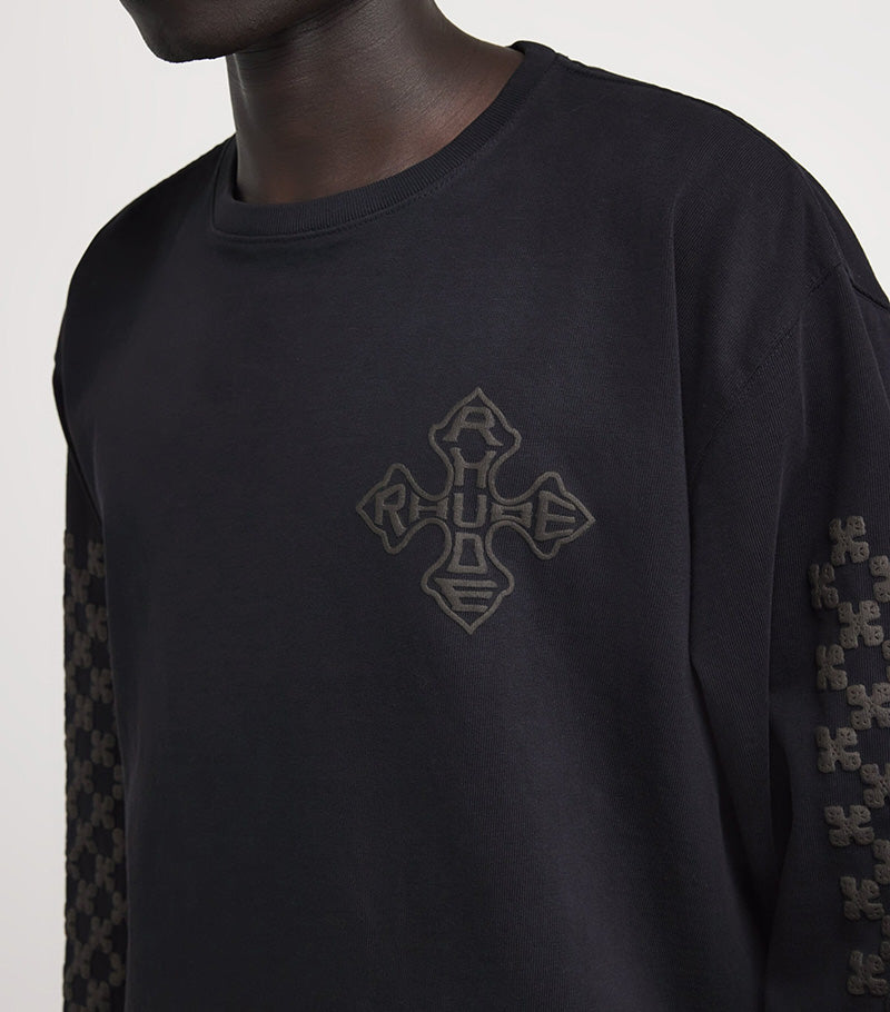 RHUDE Raised-Logo Cotton Sweatshirt